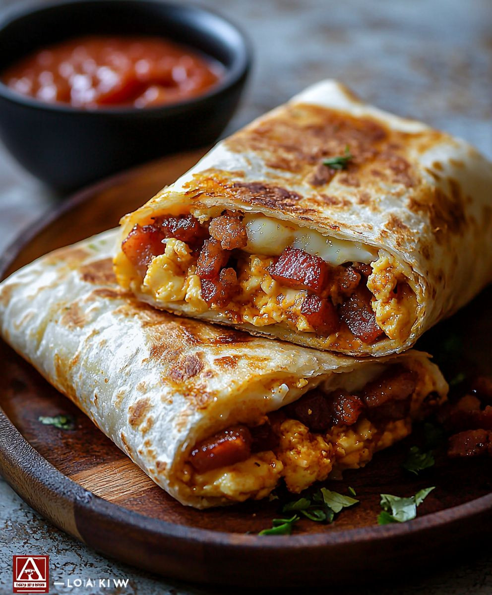 Bacon egg cheese burrito