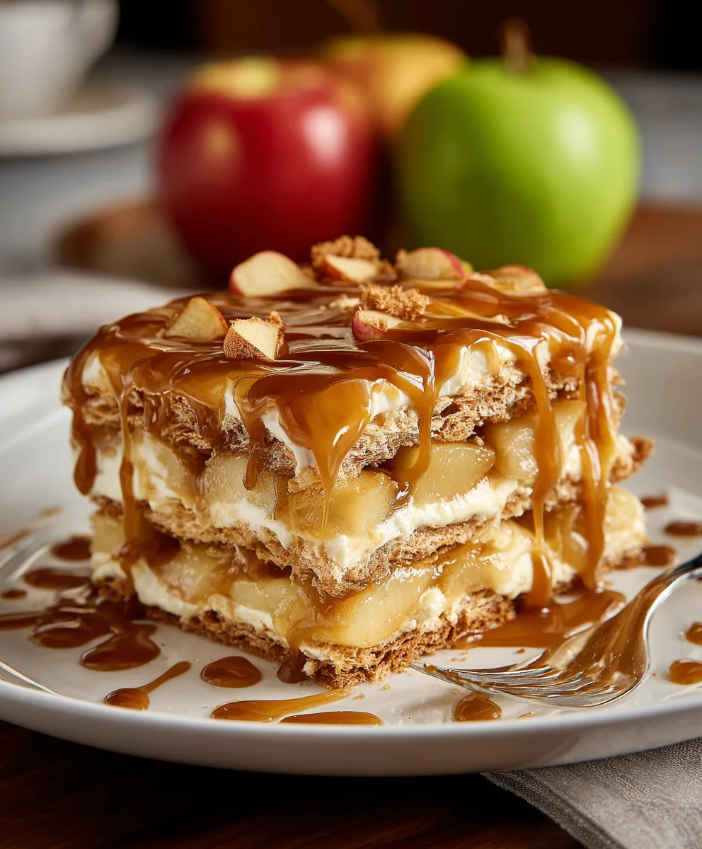 Caramel Apple Eclair Cake: Sweet, Creamy Fall Dessert