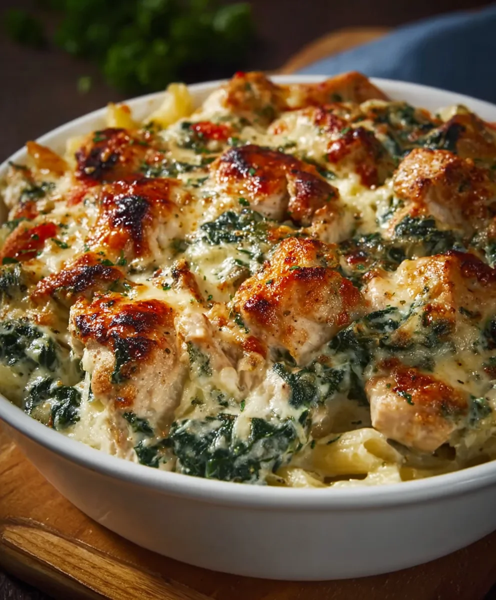 Wholesome Spinach Chicken Casserole: A Perfect Weeknight Meal